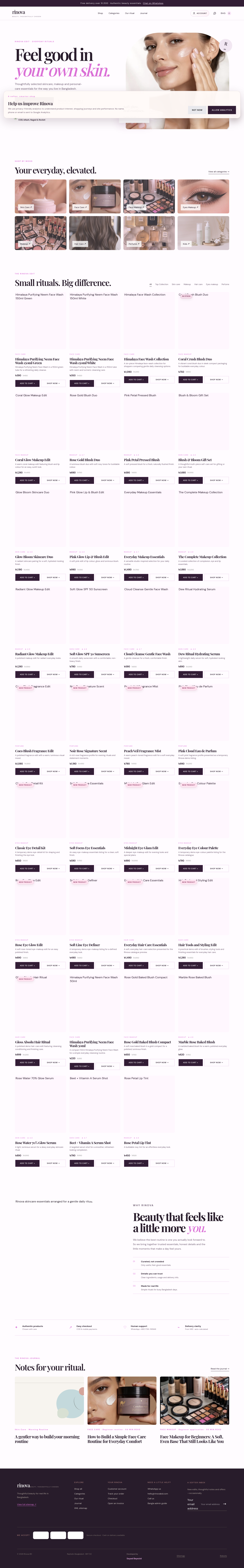 Rinova BD storefront home — desktop Playwright capture